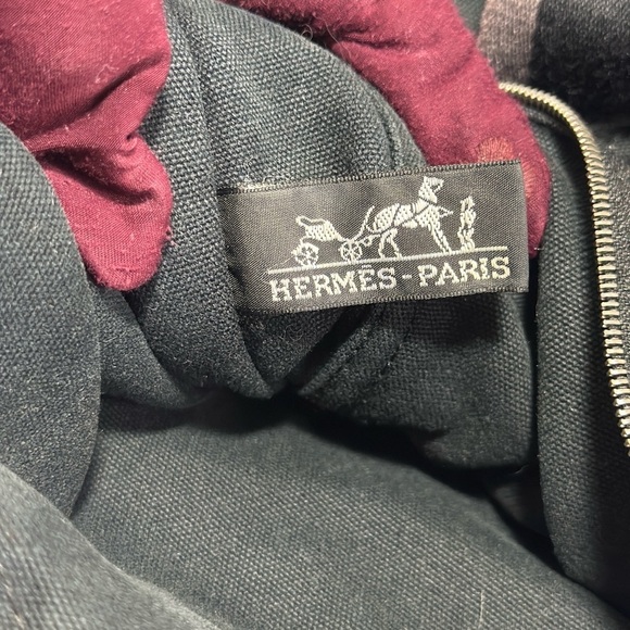 HERMES Black Tote bag. MM size with COA. - Picture 3 of 12
